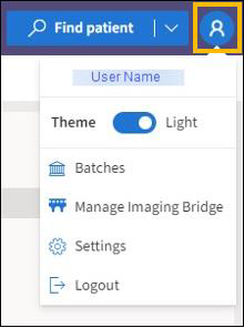 User Profile menu list with a yellow highlight box around the User Profile icon.